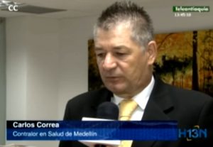 carlos correa contralor auxiliar de salud de medellin